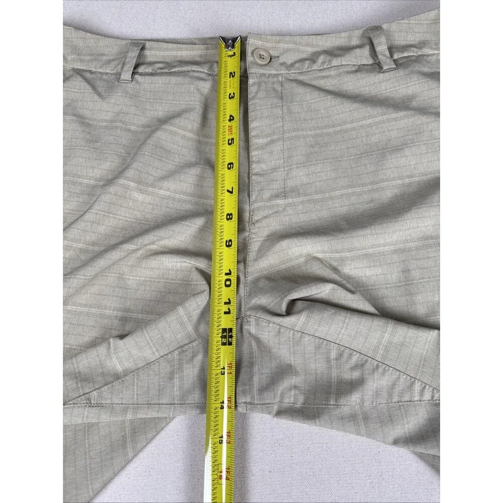 Hang Ten Mens 40 Hybrid Shorts Tan Stretch Performance Board Shorts RN147446